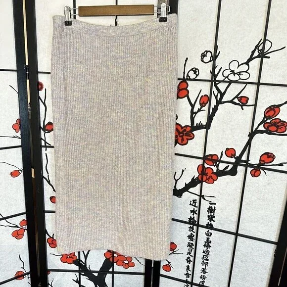 Anthropologie Heartloom Skirt Confetti Cable Knit Size M Stretch - Picture 5 of 6